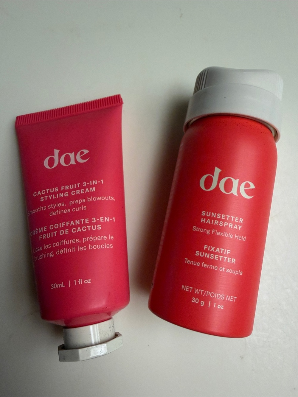dae Sunsetter Hairspray & Cactus Fruit Styling Cream Mini Duo